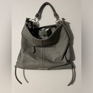Grey Steve Madden Purse with zippers and pockets